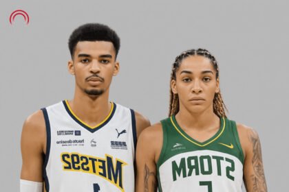 Gabby Williams lors d'un match de basket avec l'équipe de France